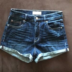 Garage high waisted Denim jean shorts